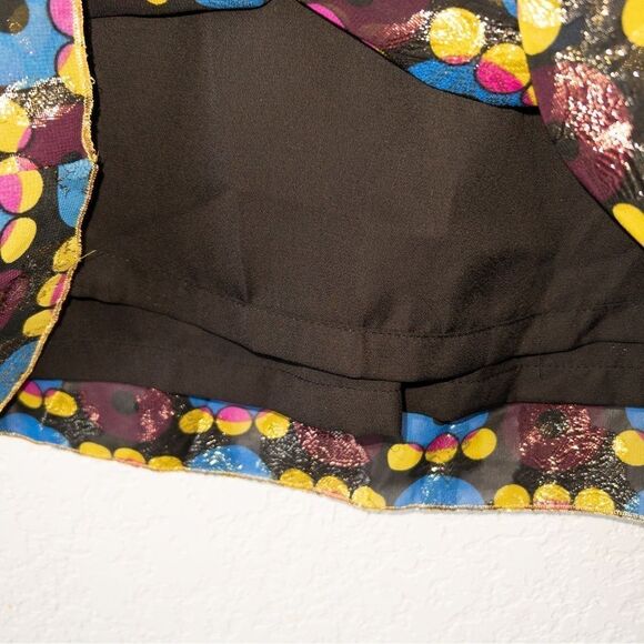 Anna Sui x Target Metallic Circle Mini Party Dress Size 7 - Picture 8 of 8